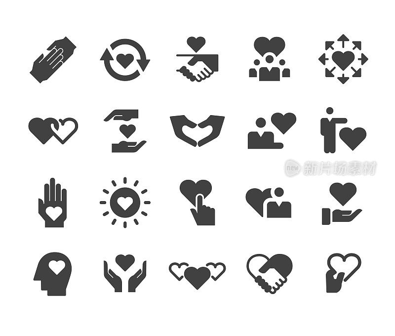 Care and Love Icons - Classic Series